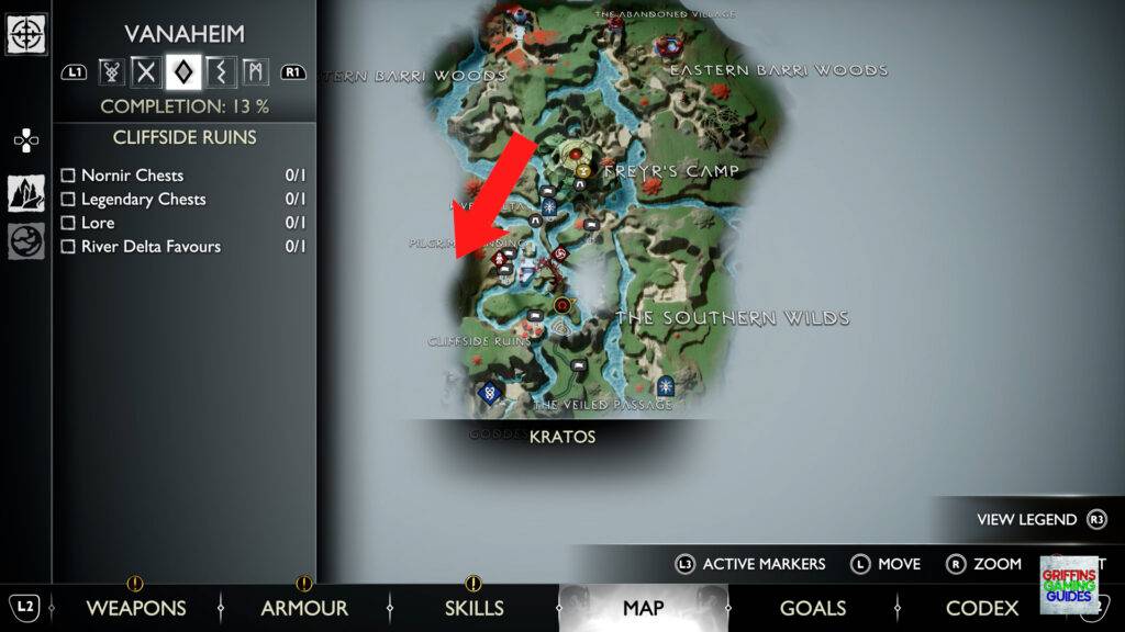 God Of War Ragnarök Odin's Raven 28 Map