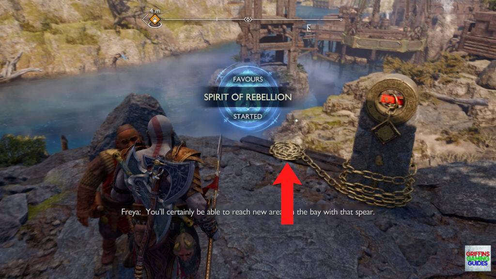 God Of War Ragnarök Rebel Leader Kick Chain Down