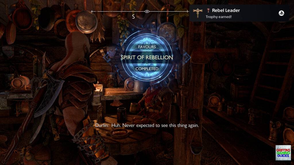 God Of War Ragnarök Rebel Leader Trophy