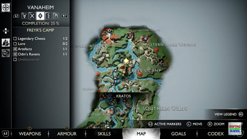 God Of War Legendary Chest 53 Map