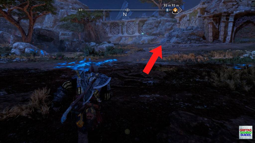 God Of War Ragnarök Artefact Set 3 Head to the Right Side Wall