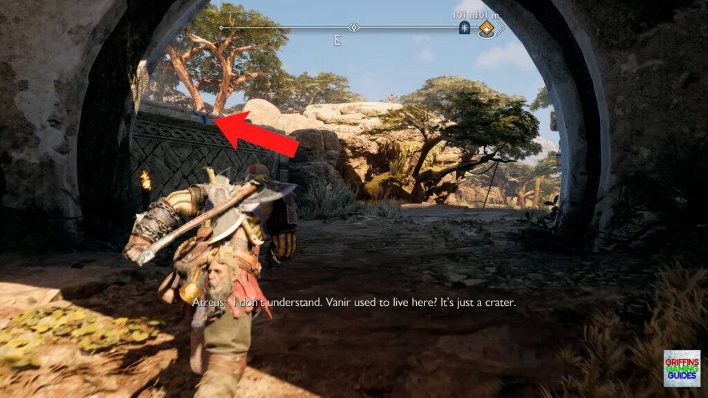 God Of War Ragnarök Full Belly Nornir Chest 29 Mantle Up to the Left