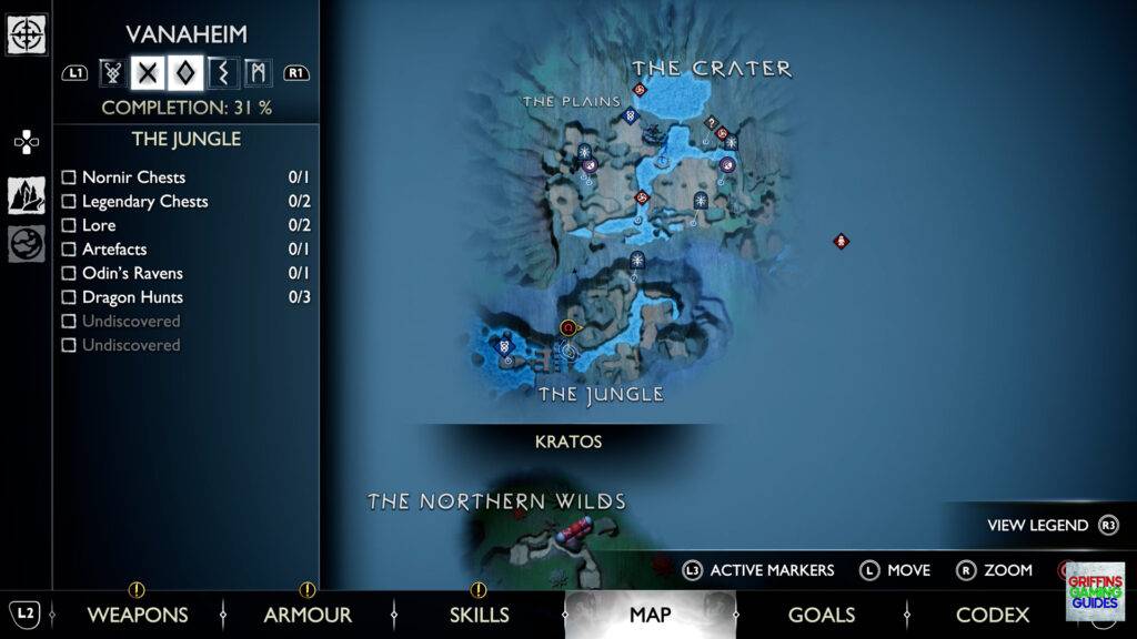 God Of War Ragnarök Full Belly Nornir Chest 31 Map