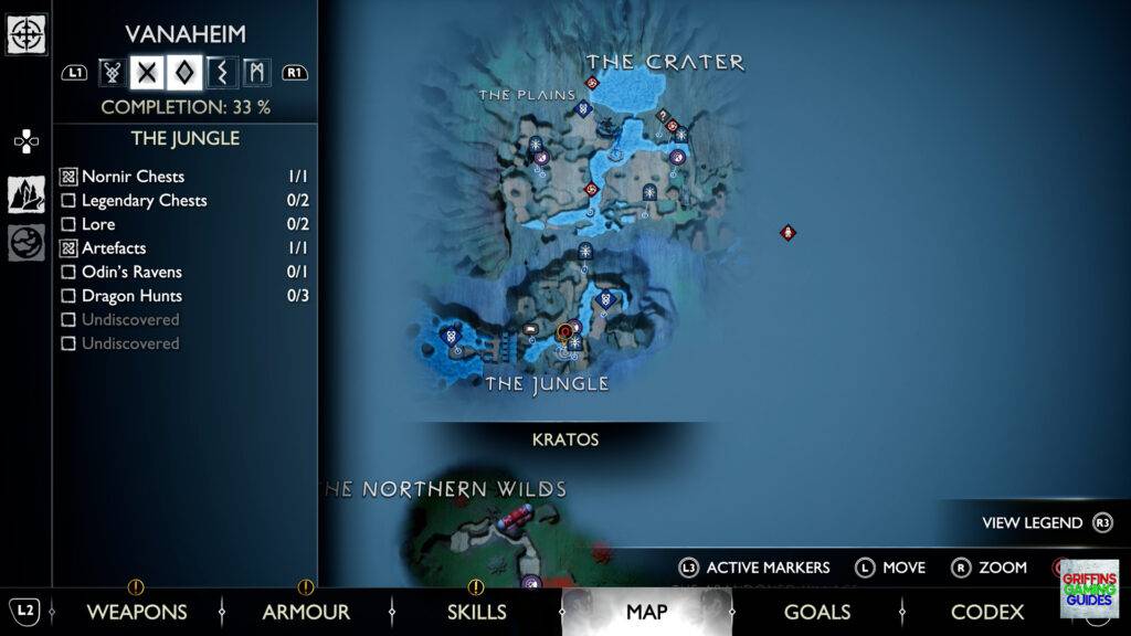 God Of War Ragnarok Full Belly Nornir Chest 32 Map