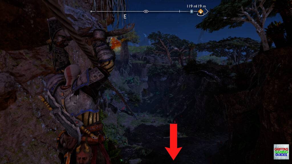 God Of War Ragnarok Full Belly Nornir Chest 32 Slide Down Zipline and Turn Around