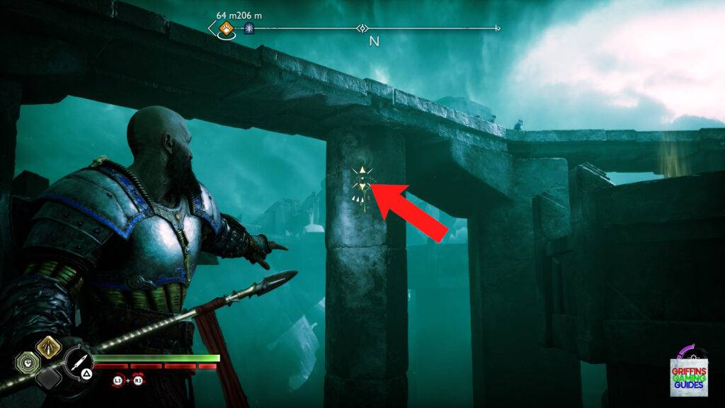 God Of War Ragnarok Legendary Chest 50 Throw Spear into Pillar