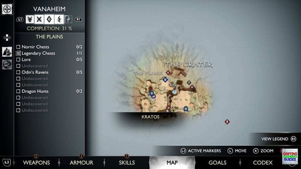 God Of War Ragnarök Legendary Chest 57 Map