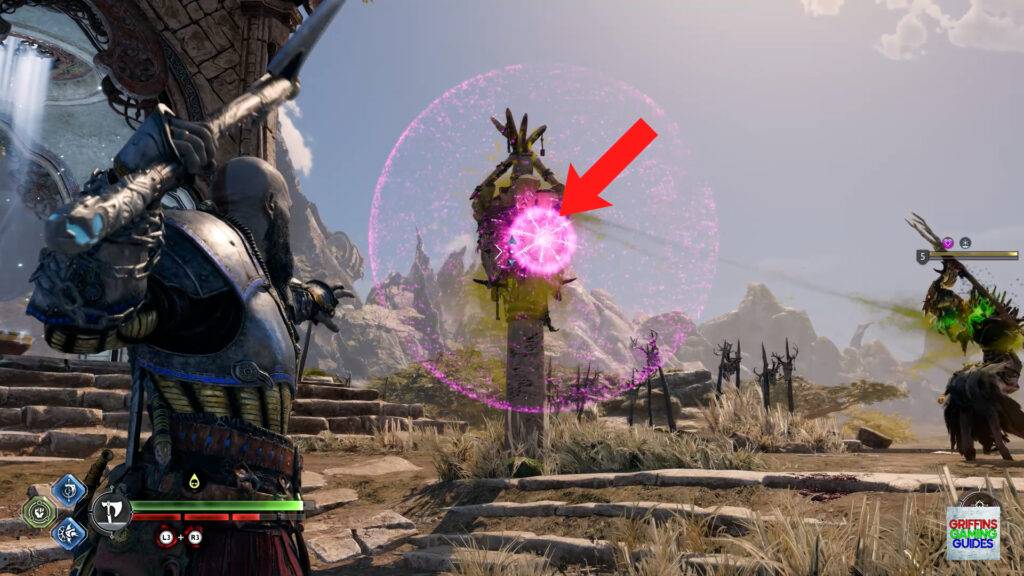 God Of War Ragnarök Lindwyrm 5 Freeze Brazier to Deactivate It