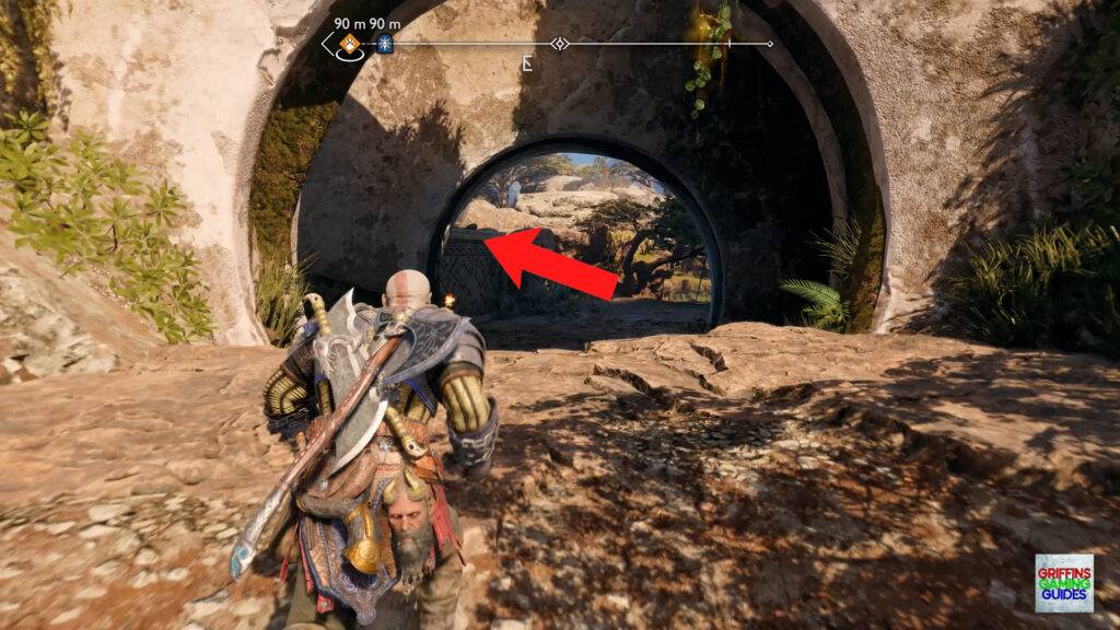 God Of War Ragnarök Lindwyrm 5 Mantle up to the Left