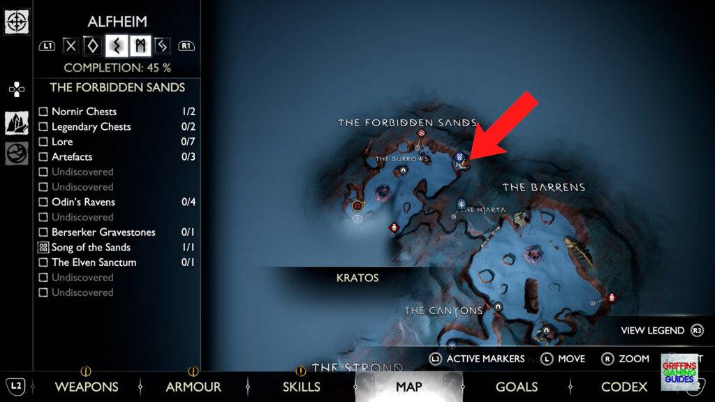 God Of War Ragnarök Nornir Chest 26 Map