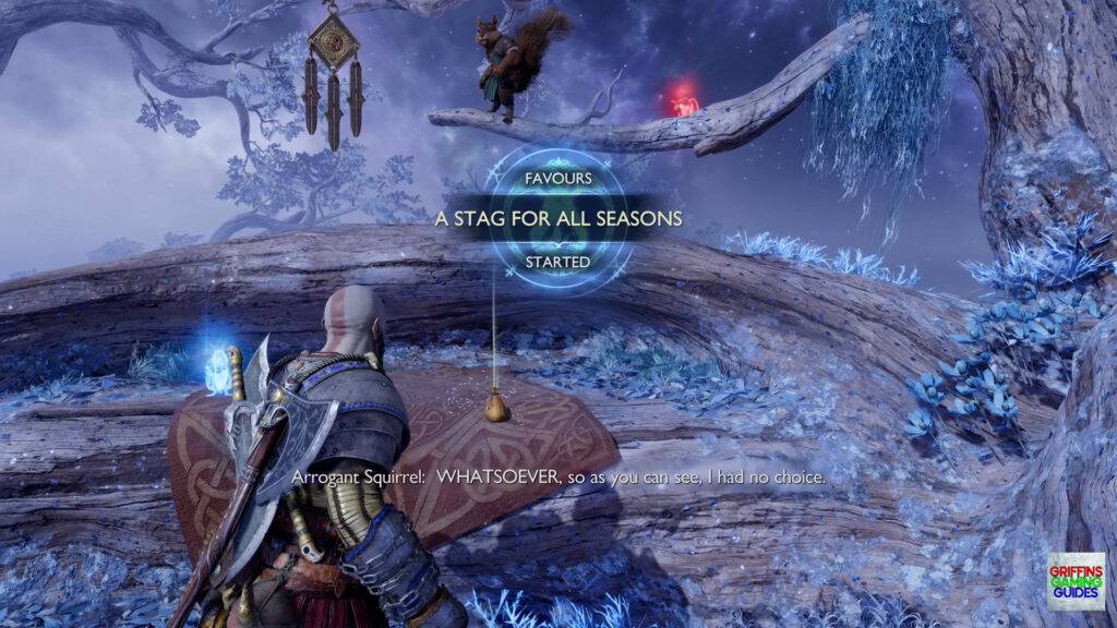 God Of War Ragnarök Pure Of Hart Begin A Stag For All Seasons Favour