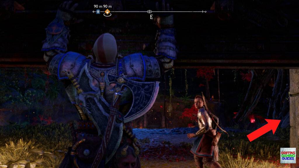 God Of War Ragnarok Pure Of Hart Spring Stag Open Gate and go Right