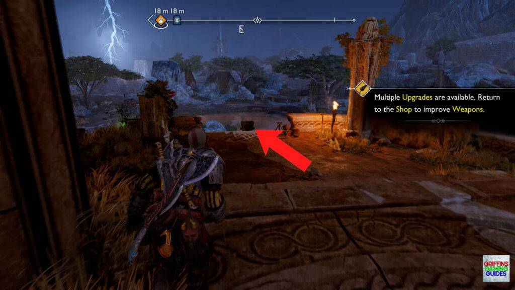 God Of War Ragnarök Return Of The River Favour Kick Shield Off