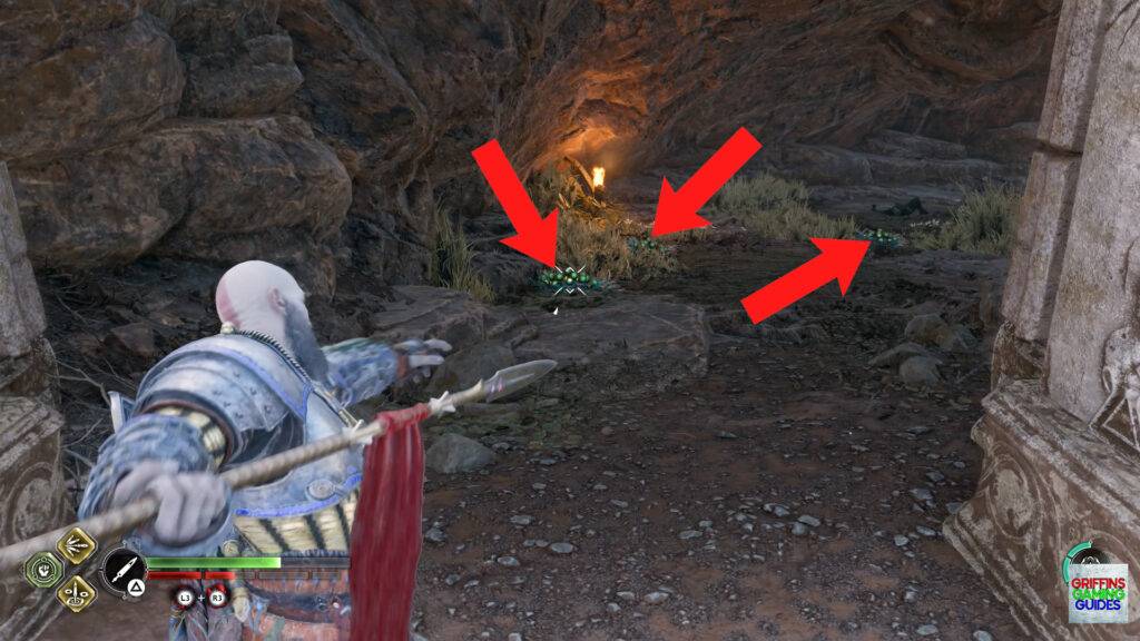 God Of War Ragnarök Spirit Mementos Artefact 2 Clear Poison Pods in Passage