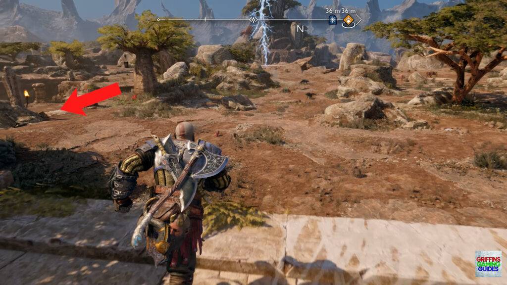 God Of War Ragnarök Spirit Mementos Artefact 2 Drop Down to the Left