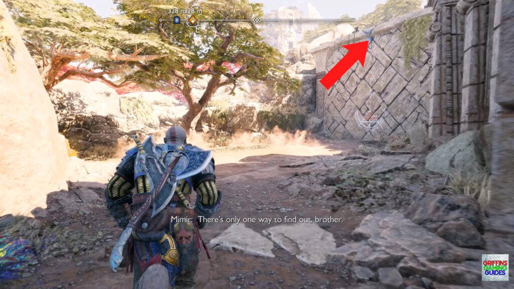 God Of War Ragnarök Spirit Mementos Artefact 2 Mantle Up to the Right