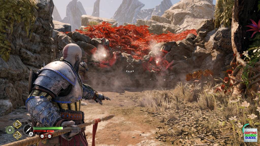 God Of War Ragnarök Spirit Mementos Artefact 2 Throw Spears into Rock