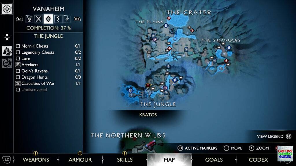 God Of War Ragnarok Spirit Mementos Artefact 3 Map