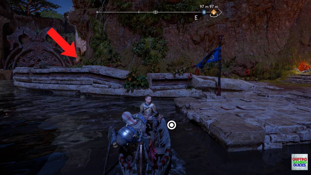 God Of War Ragnarök Spirit Mementos Artefact 4 Dock then Pull Chain to Open Gate