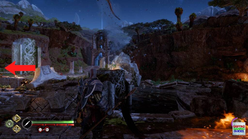 God Of War Ragnarök Spirit Mementos Artefact 4 Go Left to Next Pillar