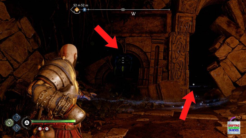 God Of War Ragnarok The Librarian Kvasir's Poem 11 Freeze Plant and Squeeze Through Crack