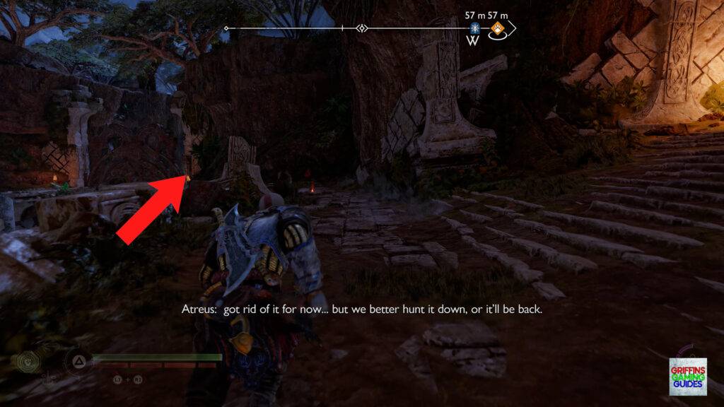 God Of War Ragnarok The Librarian Kvasir's Poem 11 Pull Chain to Remove Gate