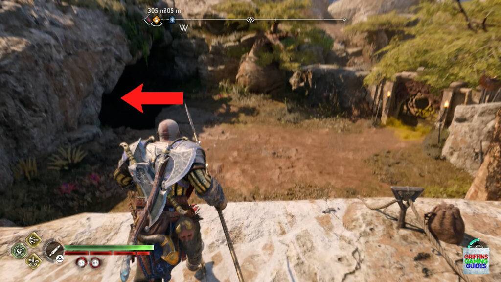 God Of War Ragnarok The Librarian Kvasir's Poem 12 Drop Down and Swing Left