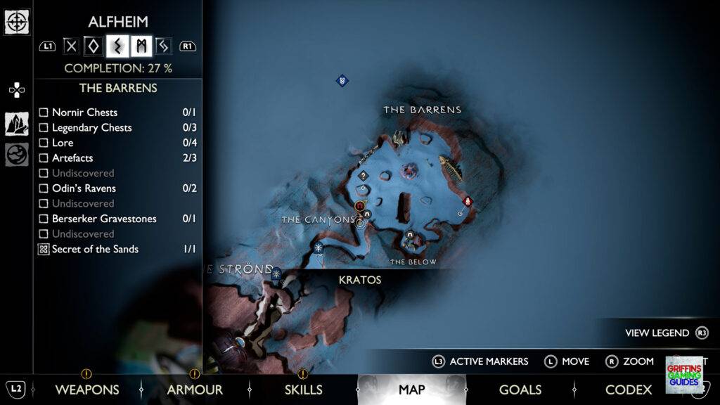 God Of War Ragnarök The Librarian Kvasir's Poem 8 Map