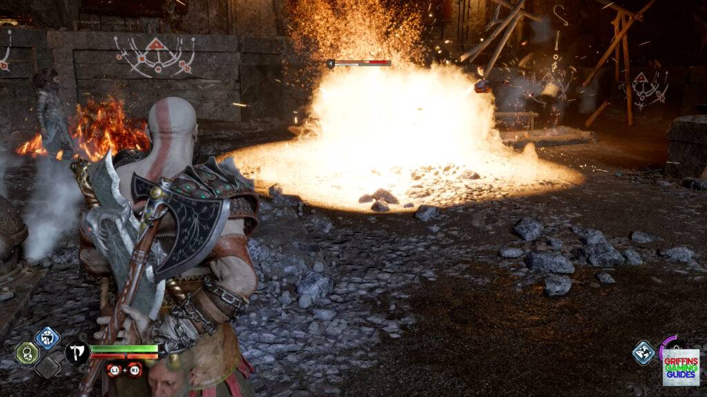 God Of War Ragnarok Besties Raider Hideout Use Bombs