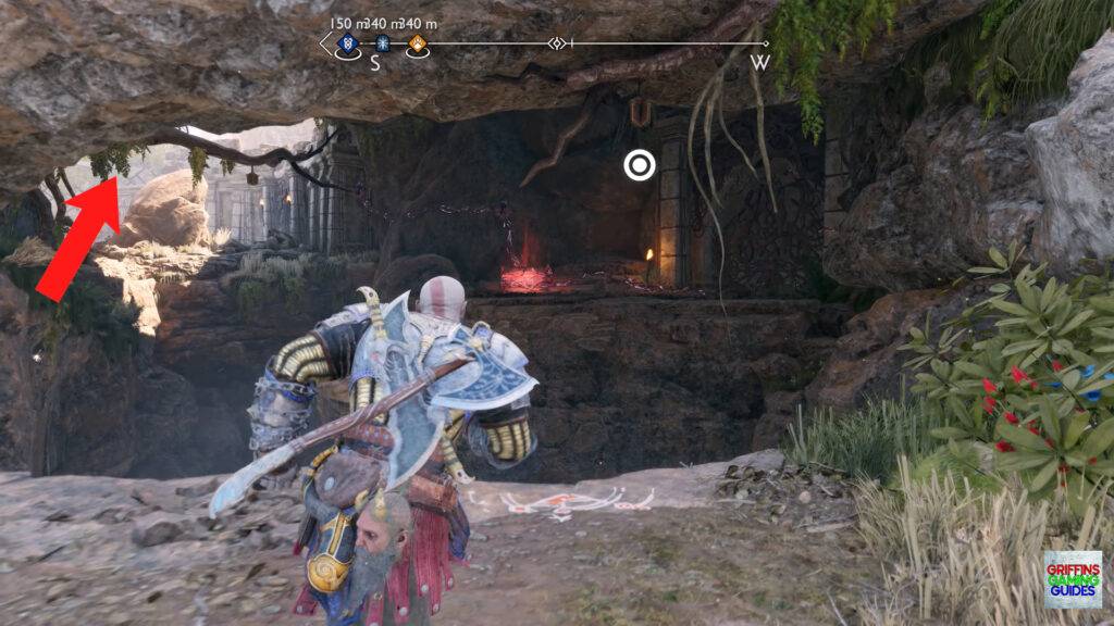 God Of War Ragnarok Crater Hunt For Vanaheim Cross Chasm and Mantle Up