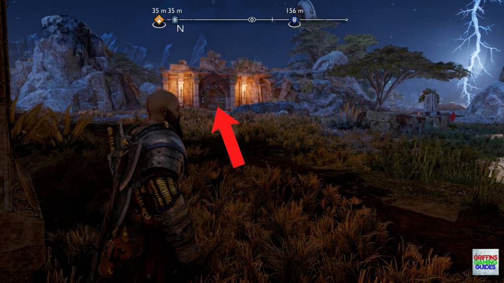 God Of War Ragnarok Crater Hunt For Vanaheim Go Through Gate