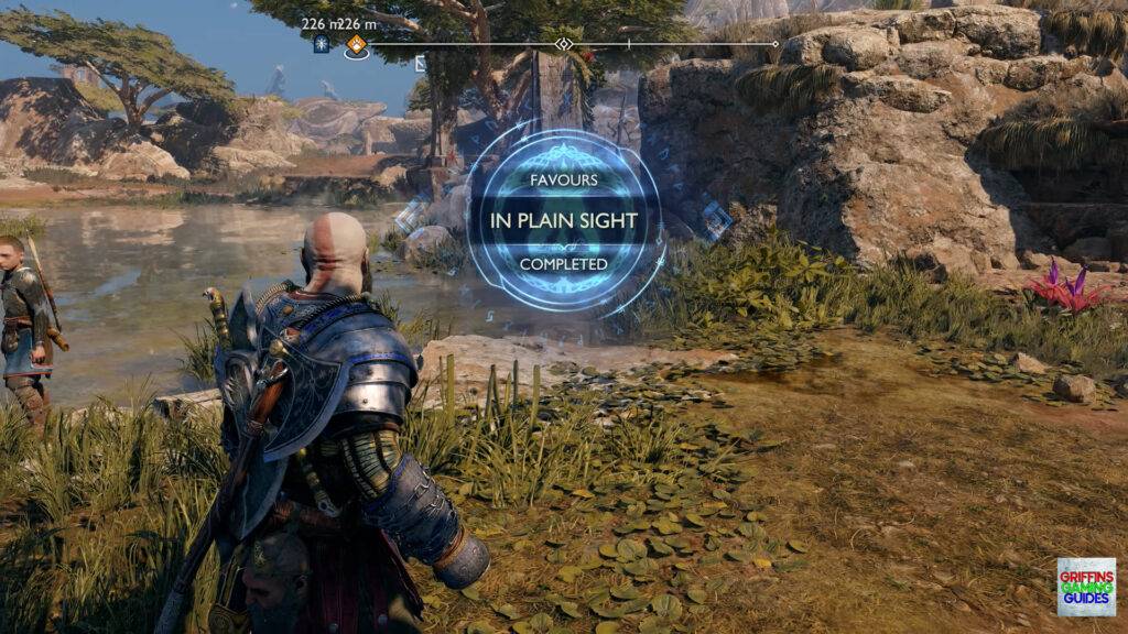 God Of War Ragnarok Crater Hunt In Plain Sight Favour Completed
