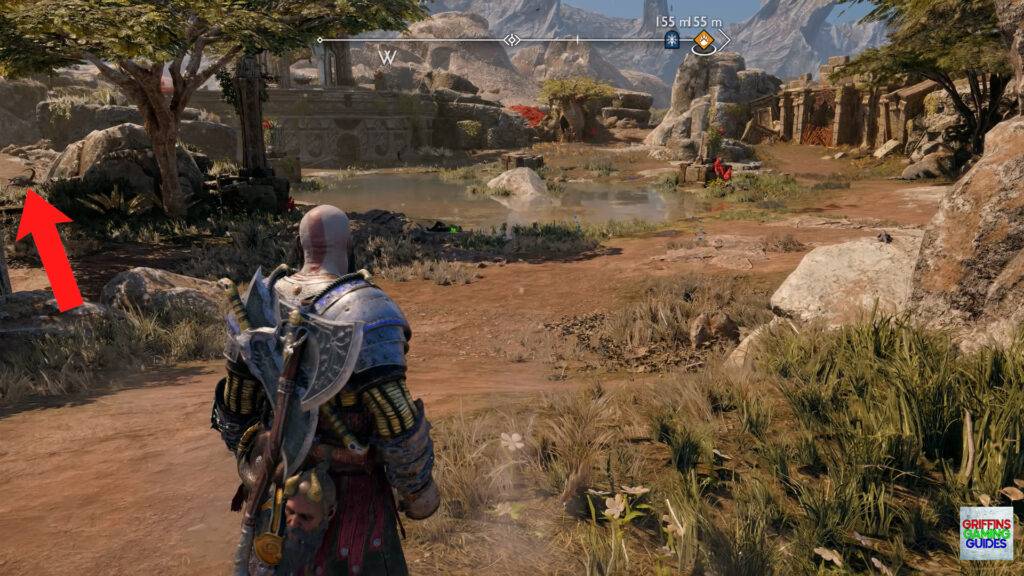 God Of War Ragnarok Crater Hunt In Plain Sight Favour Head Left
