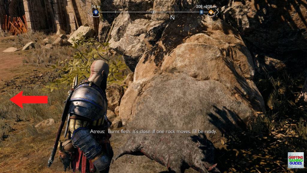 God Of War Ragnarok Crater Hunt In Plain Sight Favour Head Left from Boar