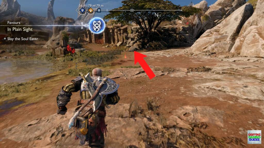 God Of War Ragnarok Crater Hunt In Plain Sight Favour Interact With Boar