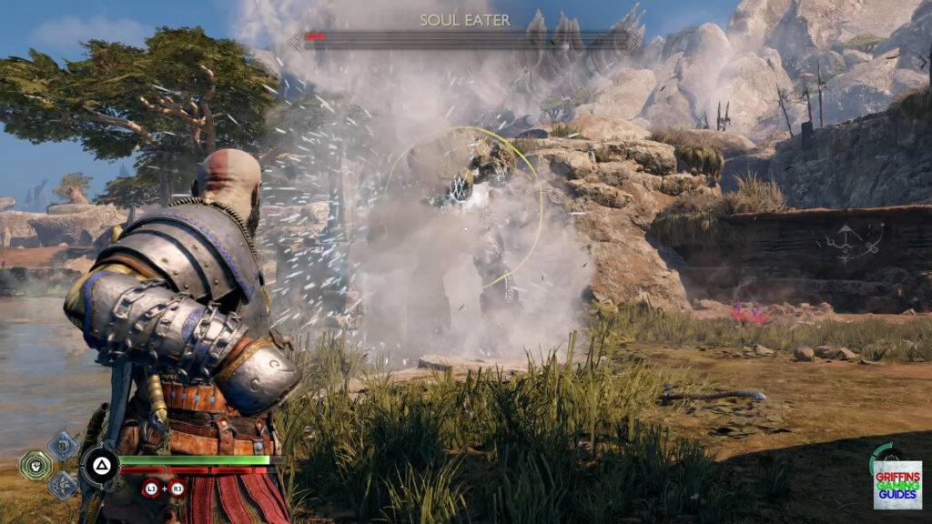 God Of War Ragnarok Crater Hunt In Plain Sight Favour Take Down Soul Eater