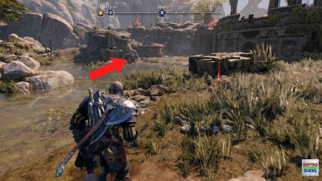 God Of War Ragnarok Crater Hunt In Plain Sight Favour Throw Axe at Soul Eater