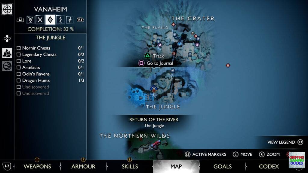 God Of War Ragnarok Crater Hunt Path Of Destruction Map