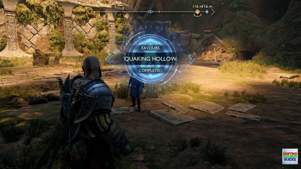 God Of War Ragnarok Crater Hunt Quaking Hollow Completed