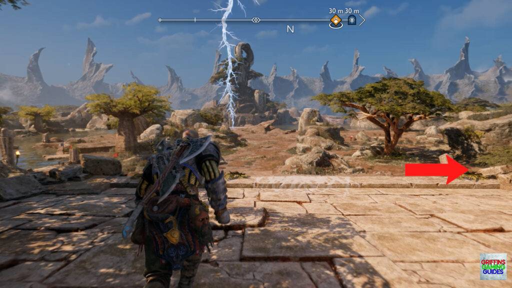 God Of War Ragnarok Crater Hunt Quaking Hollow Head Right