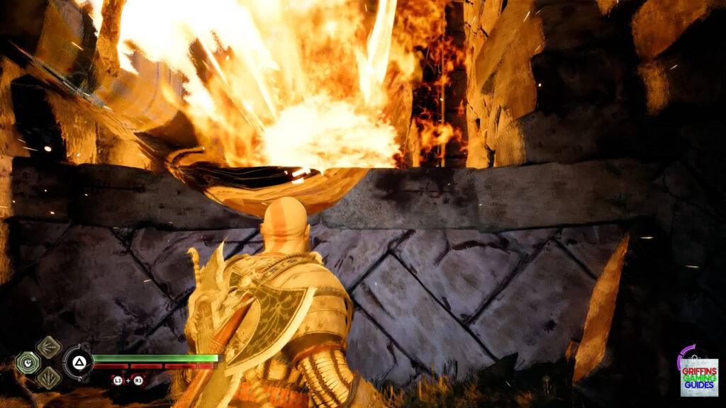 God Of War Ragnarok Crater Hunt The Burning Skies Avoid Blast