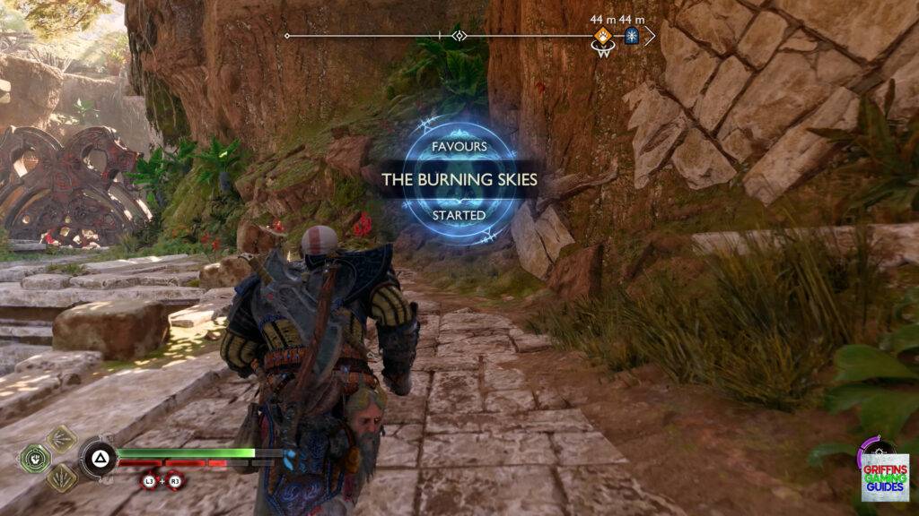 God Of War Ragnarok Crater Hunt The Burning Skies Begins