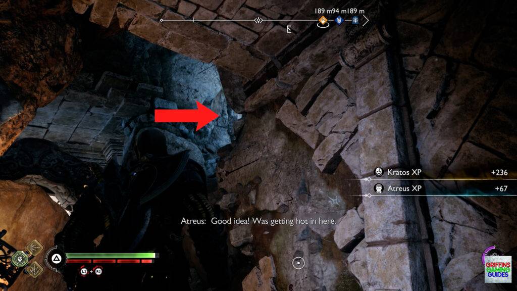 God Of War Ragnarok Crater Hunt The Burning Skies Climb Up and Out