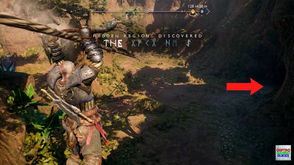 God Of War Ragnarok Crater Hunt The Burning Skies Go Through Tunnel