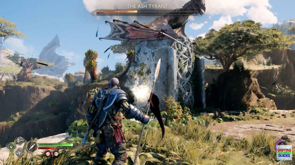 God Of War Ragnarok Crater Hunt The Burning Skies Remove Next Pillar