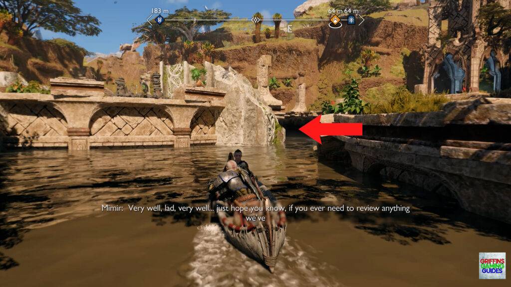 God Of War Ragnarok Crater Hunt The Burning Skies Row Right to Dock