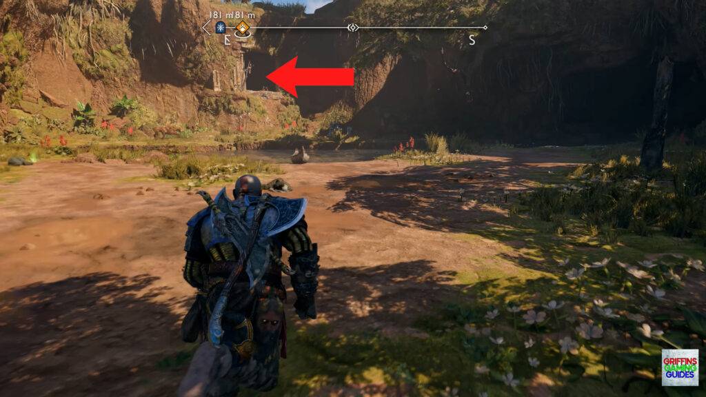 God Of War Ragnarok Crater Hunt The Burning Skies Swing Across to Passage