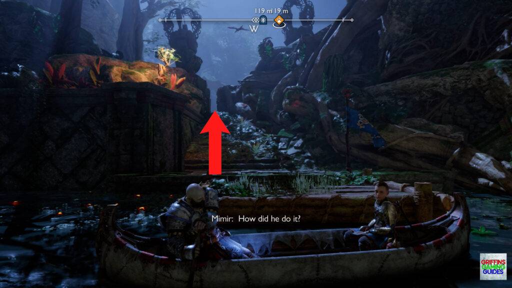 God Of War Ragnarok Crater Hunt Trail Of The Dead Dock and Squeeze Through Gap