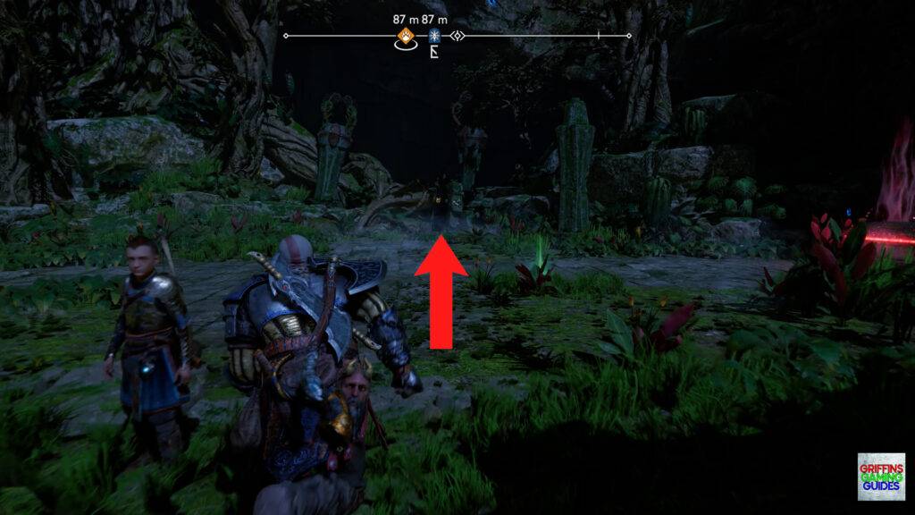 God Of War Ragnarok Crater Hunt Trail Of The Dead Go Back to Boat