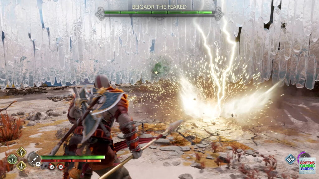God Of War Ragnarok Grave Mistake Beigadr The Feared​ Avoid Lightning